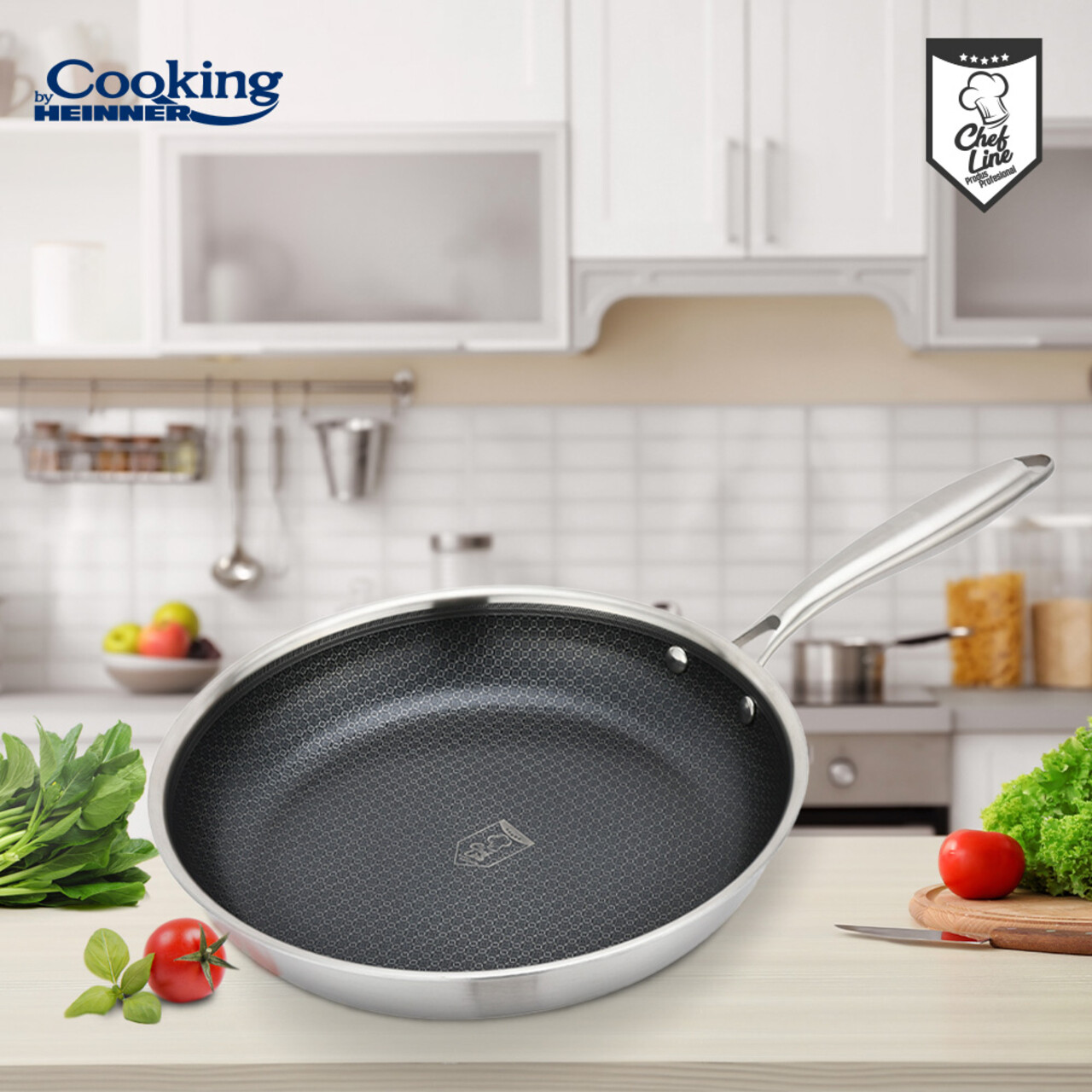 Tigaie, Titanium3, Cooking by Heinner, 28x5.5 cm, inox, argintiu - imagine 6